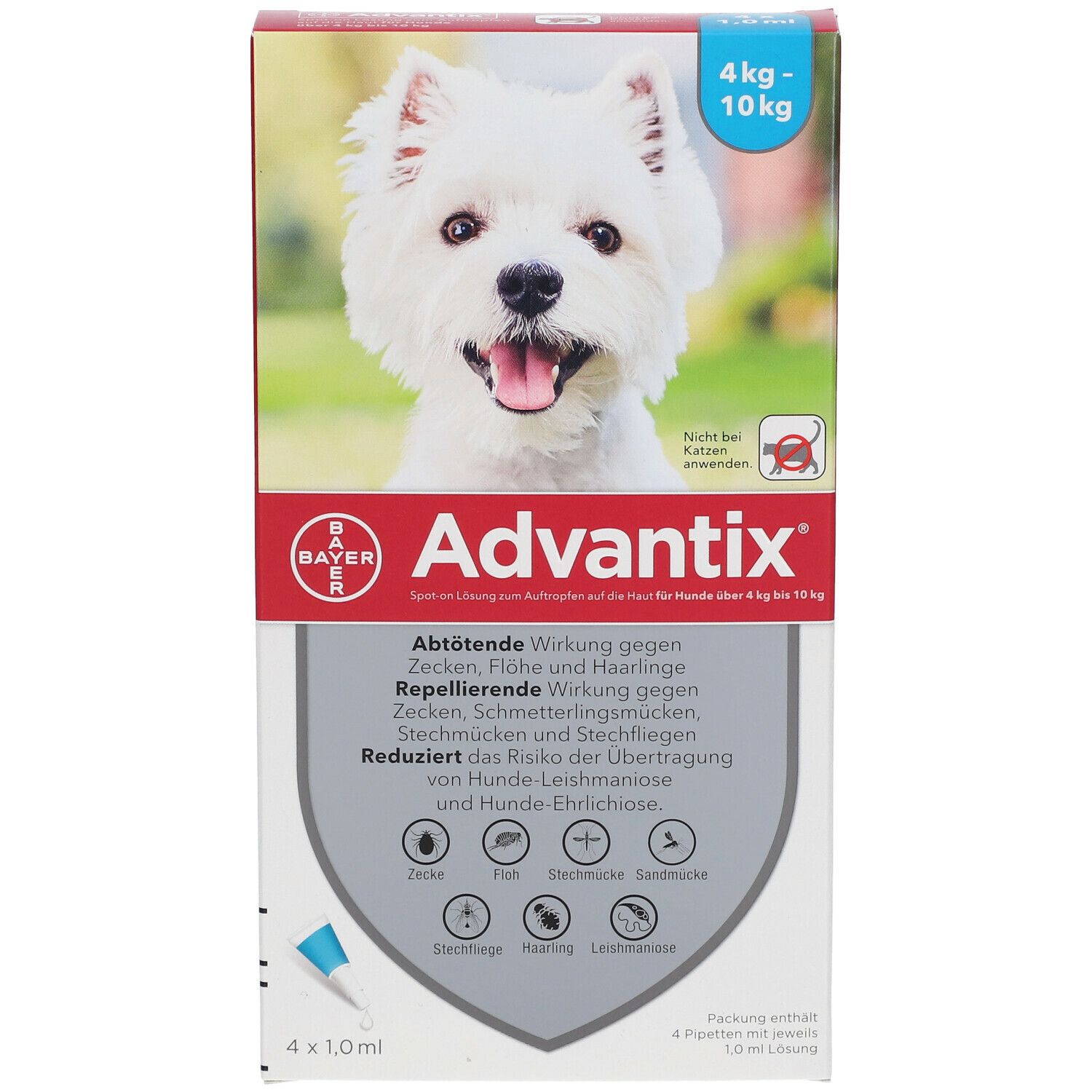 Advantix® für Hunde von 4 bis 10 kg