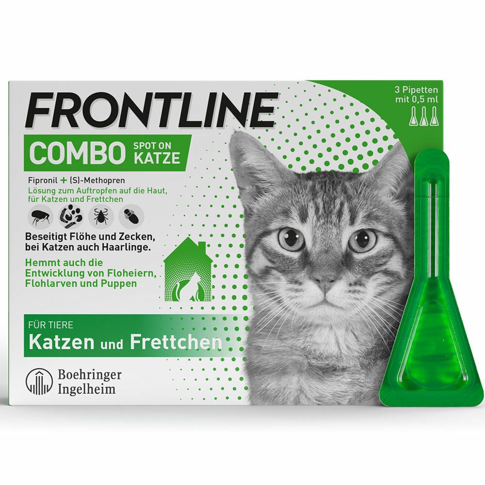 FRONTLINE COMBO® Spot on gegen Flöhe und Zecken Katze