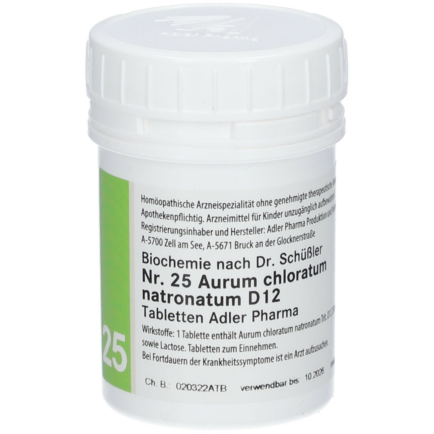 Adler Schüssler Salze Nr. 25 Aurum chloratum D12