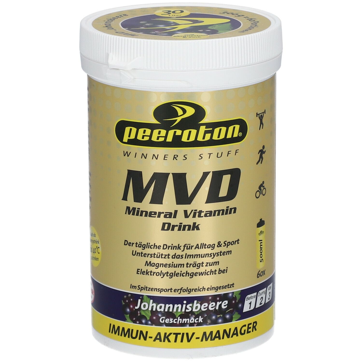 Peeroton Min.vitam Johannb.schw 1 300G 300 g Pulver