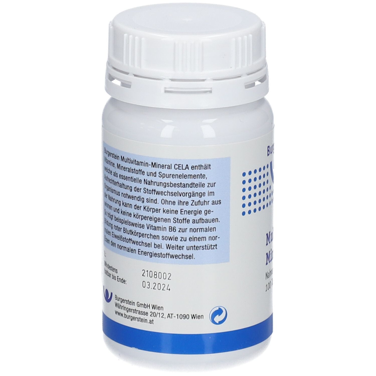 Burgerstein MultivitaminMineral CELA 100 St shopapotheke.at