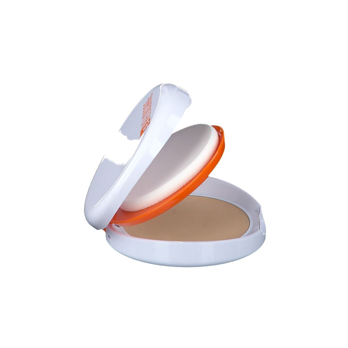 Rückseite der Heliocare 360° Oil-Free Compact-Verpackung. Produktinformationen, Inhaltsstoffe, QR-Code und 10 g.