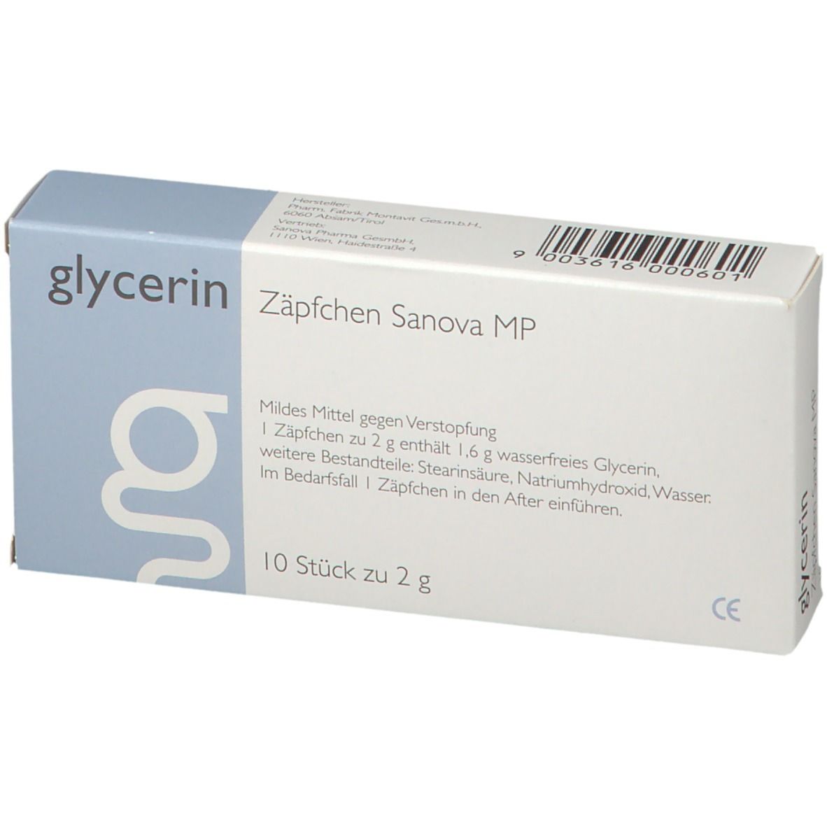 glycerin Zäpfchen Sanova MP 2 g 10 St - shop-apotheke.at