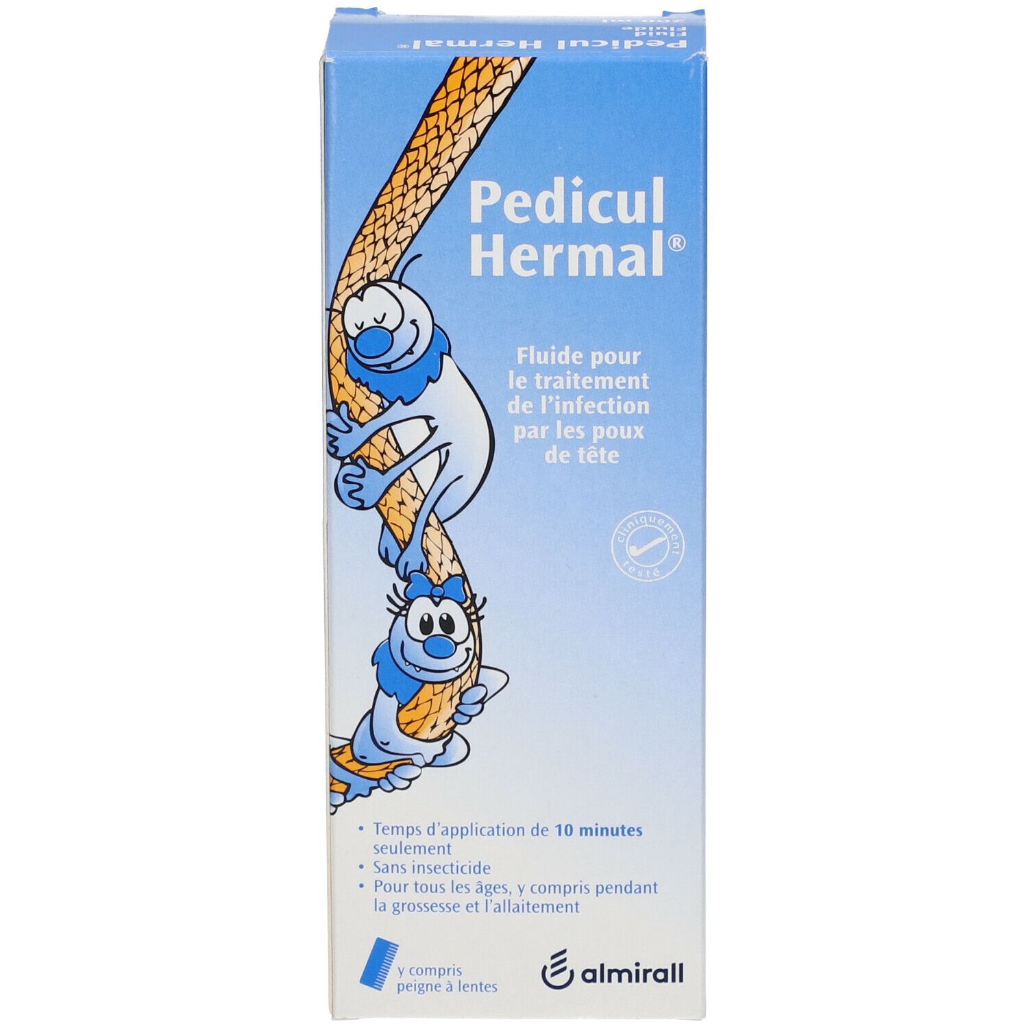 Produktverpackung mit Produktnamen und Illustration. Enthält Informationen zur Anwendung.