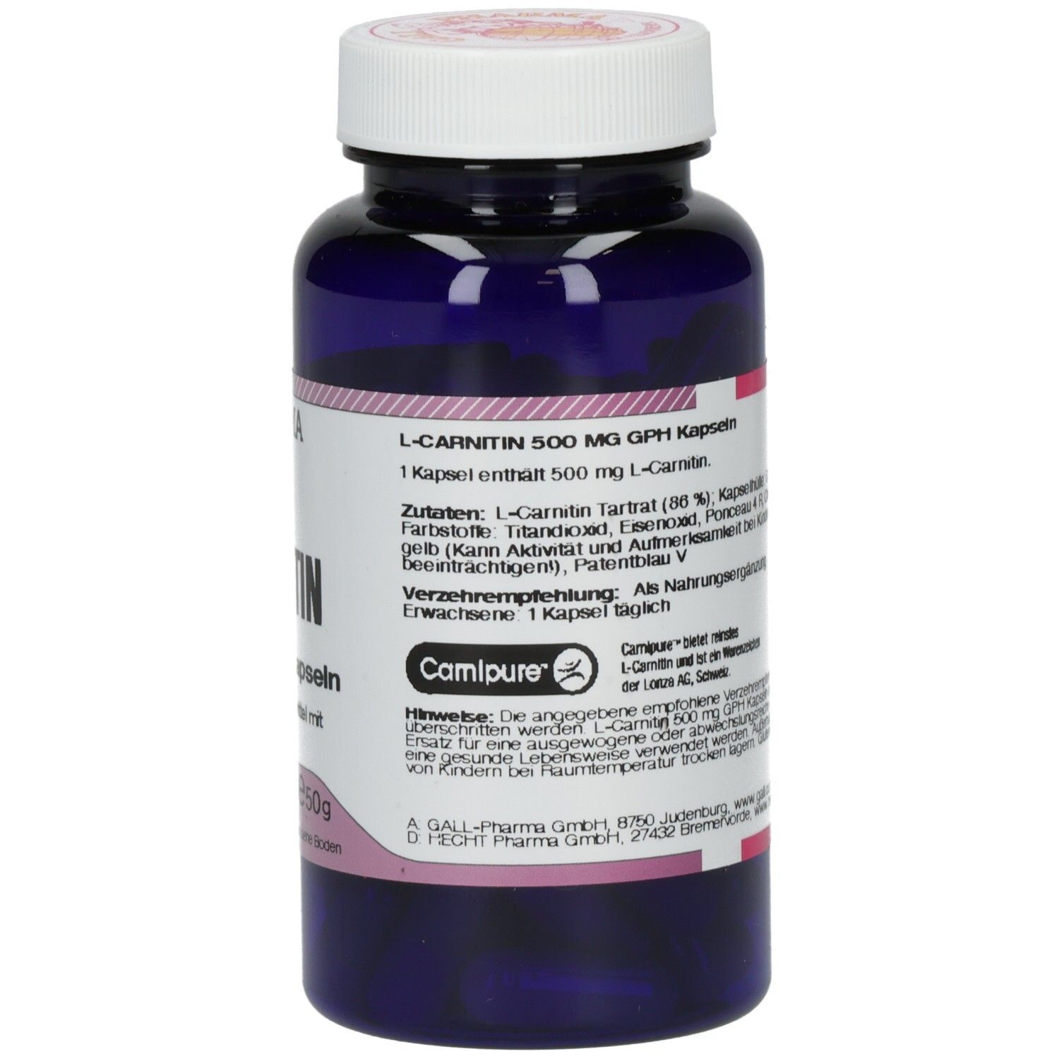 L-Carnitin 500 mg GPH Kapseln 60 St