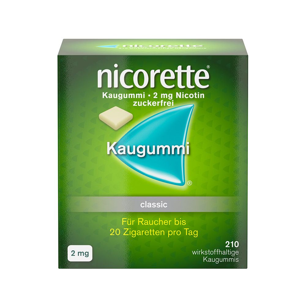 nicorette® Kaugummi classic mit 2 mg Nikotin