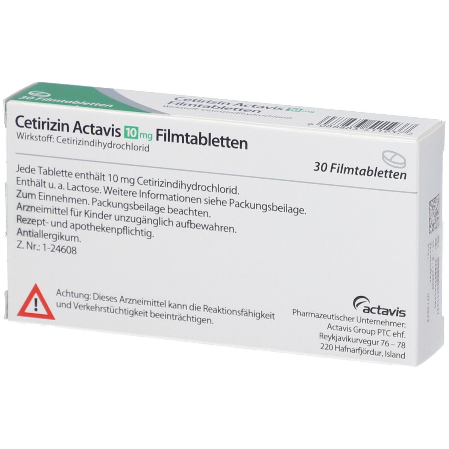 Cetirizin Actavis 10 mg