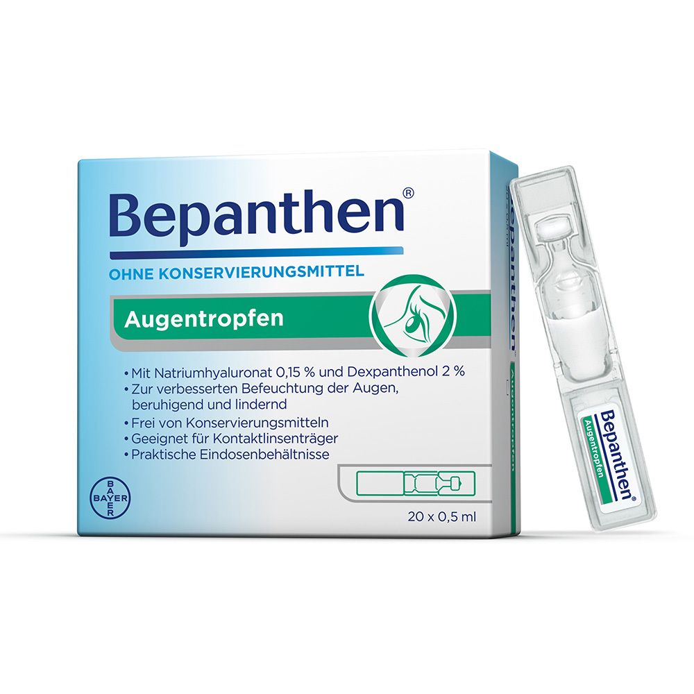 Bepanthen® Augentropfen – effektive Hilfe bei trockenen und gereizten Augen