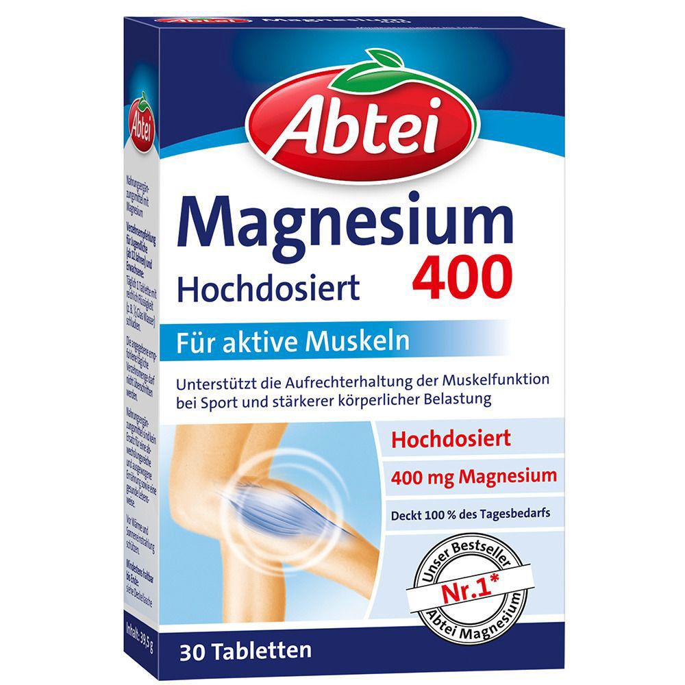 Abtei® Magnesium 400 hochdosiert