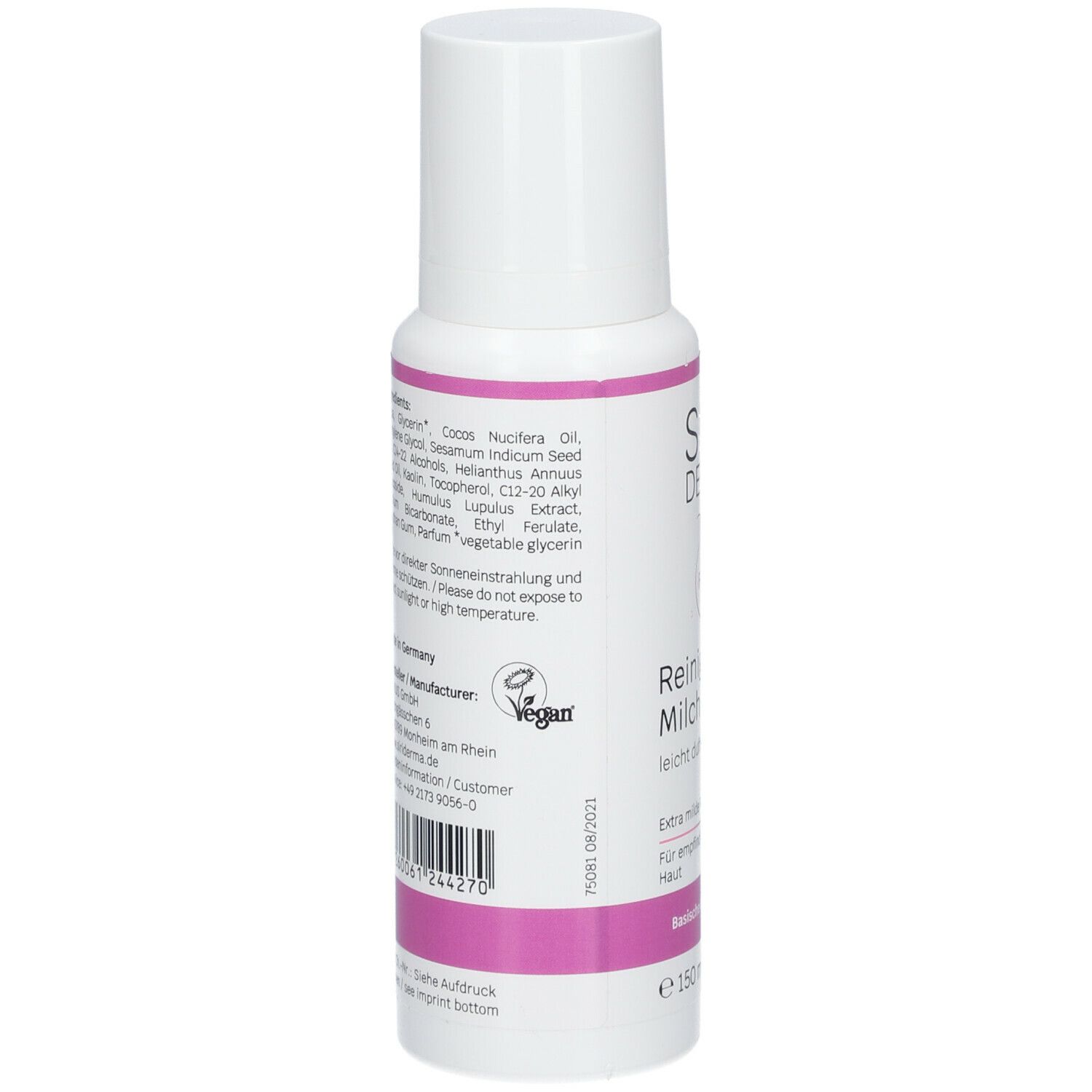 Siriderma Reinmil Duft 150 ml Milch