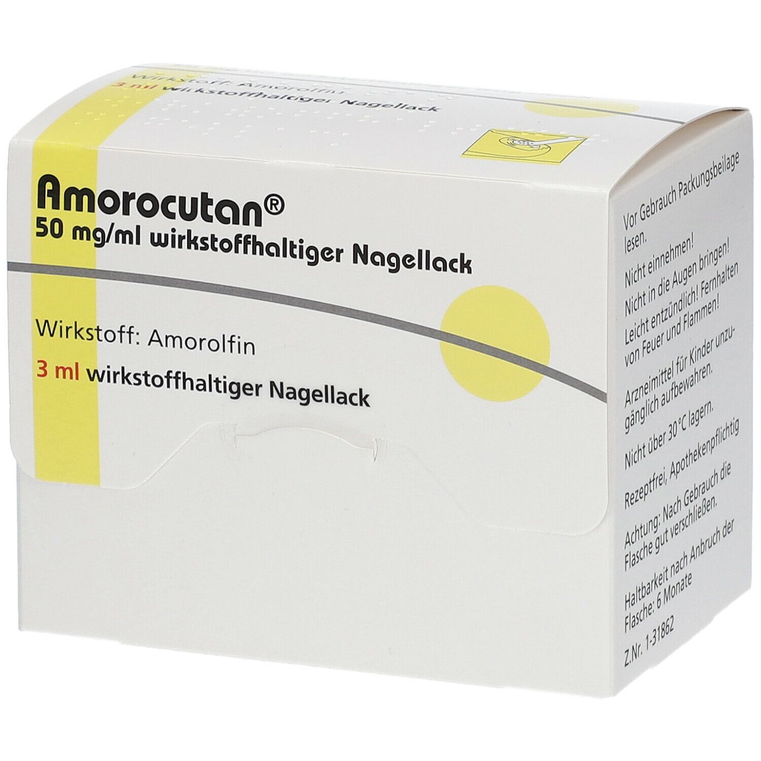 Amorocutan 50 mg/ml wirkstoffhaltiger Nagellack