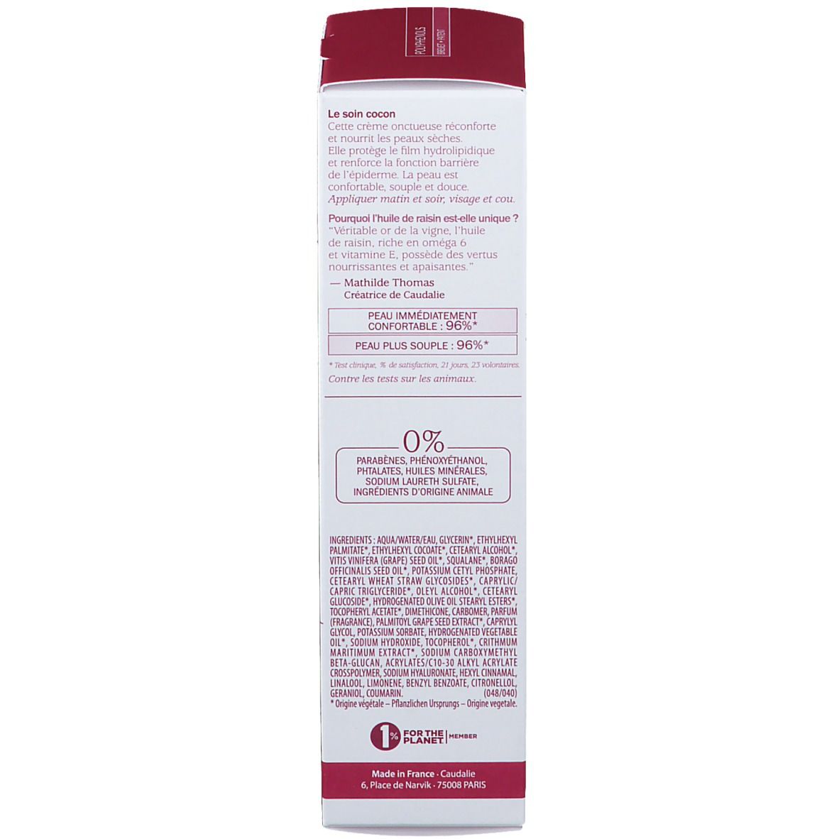 CAUDALIE nährende geschmeidige Creme