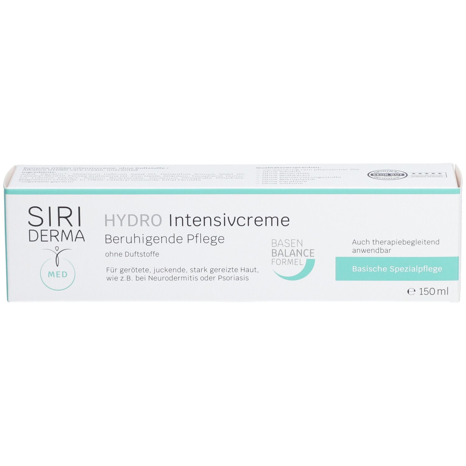 SIRIDERMA HYDRO Intensivcreme ohne Duftstoffe