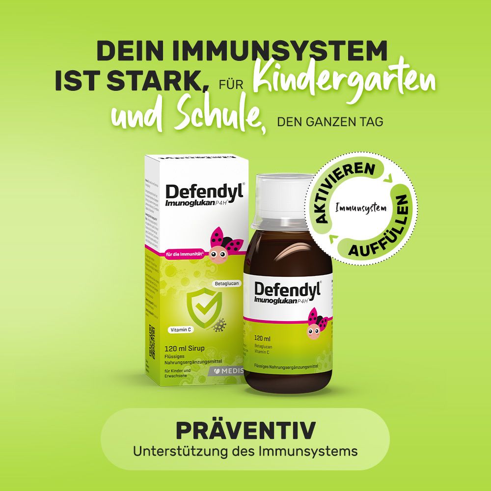 Defendyl-Imunoglukan P4H® Sirup für Ihr Immunsystem