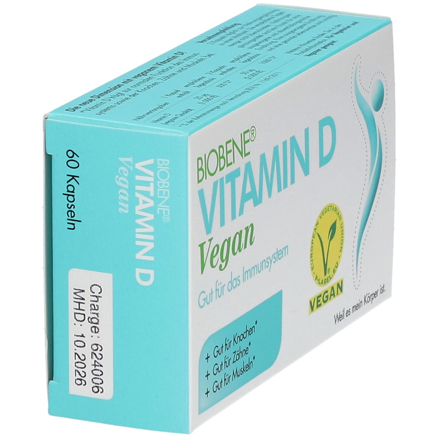 Biobene Vitamin D Vegan Kaps 60 St Kapseln