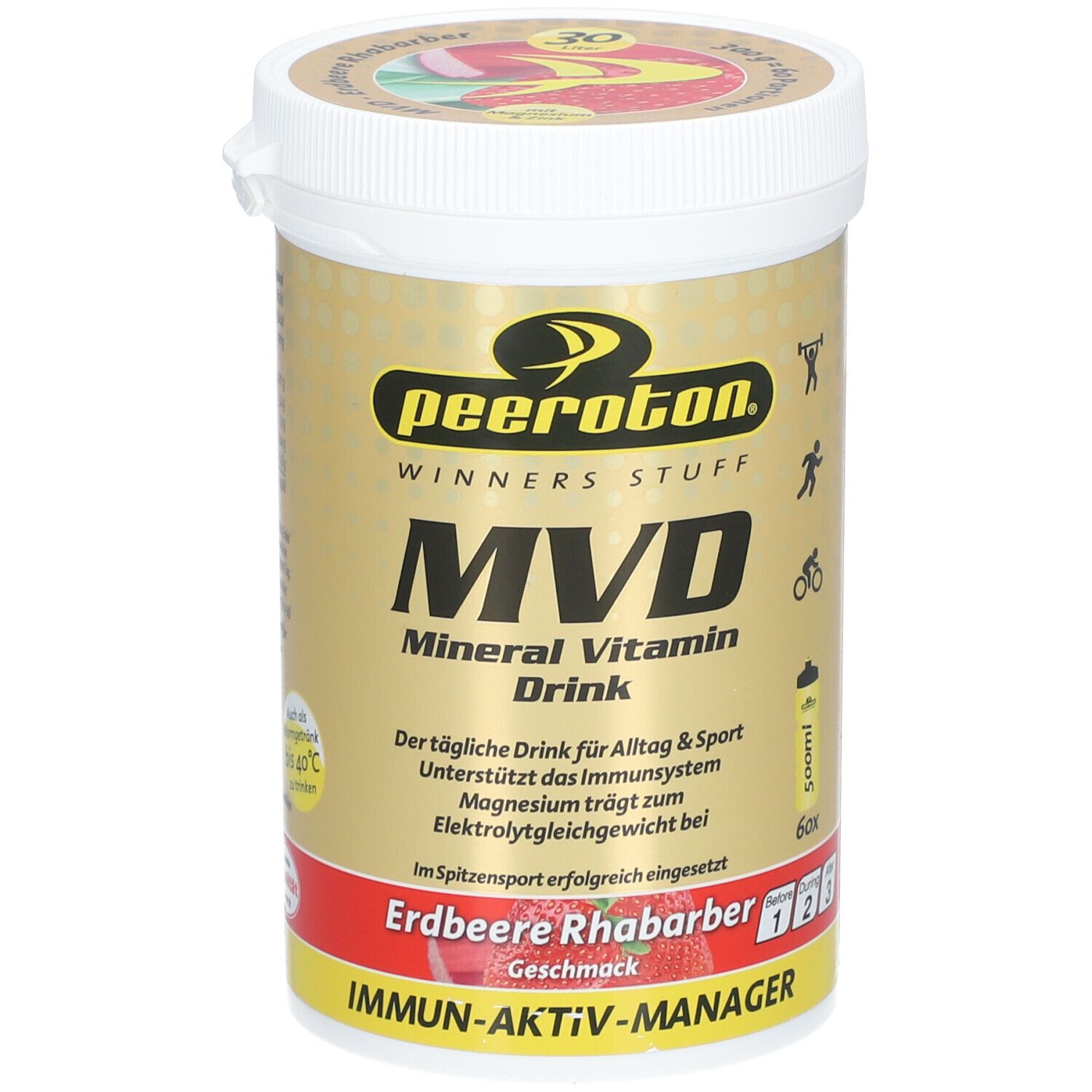 peeroton® MVD Minderal Vitamin Drink Erdbeere Rhabarber