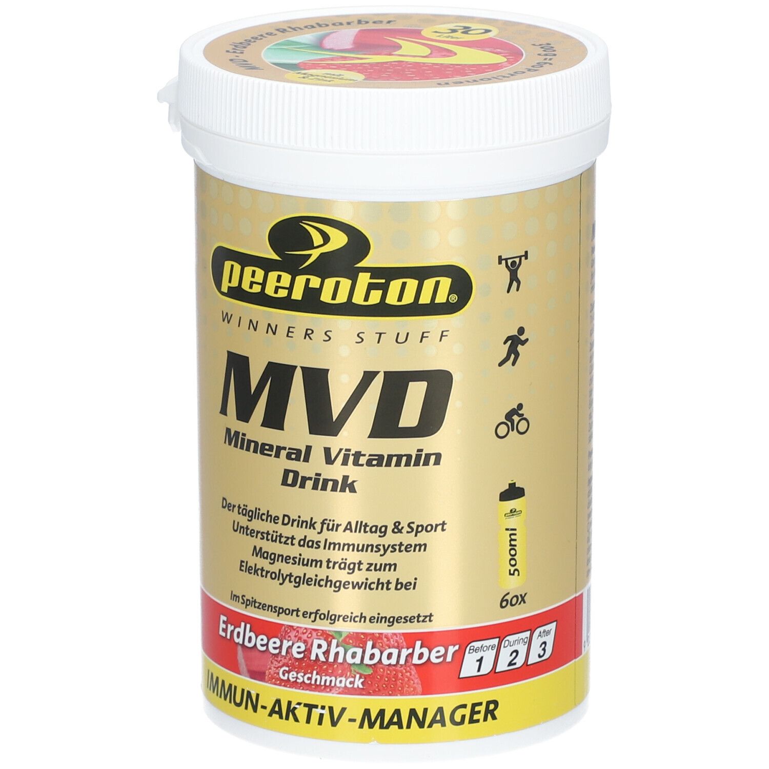 peeroton® MVD Minderal Vitamin Drink Erdbeere Rhabarber