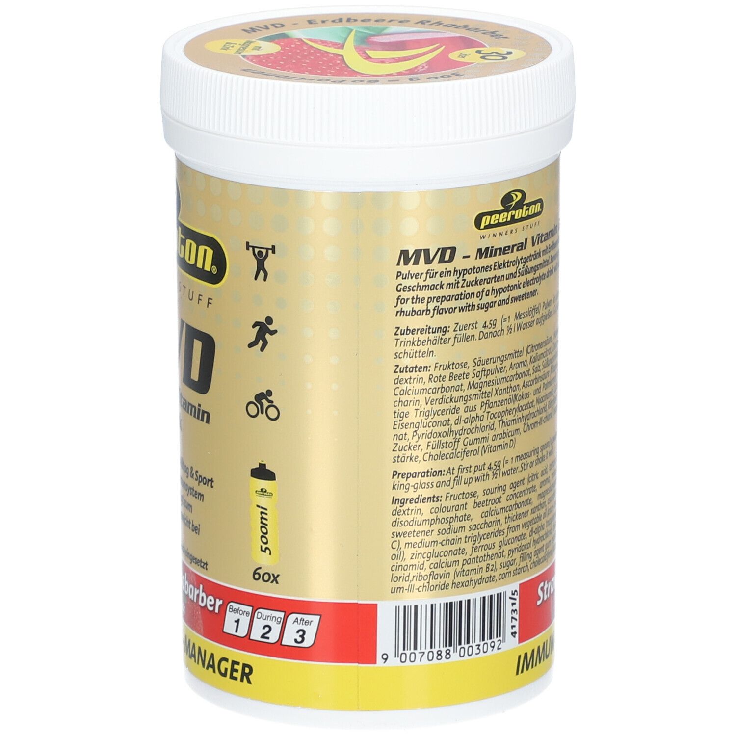 peeroton® MVD Minderal Vitamin Drink Erdbeere Rhabarber