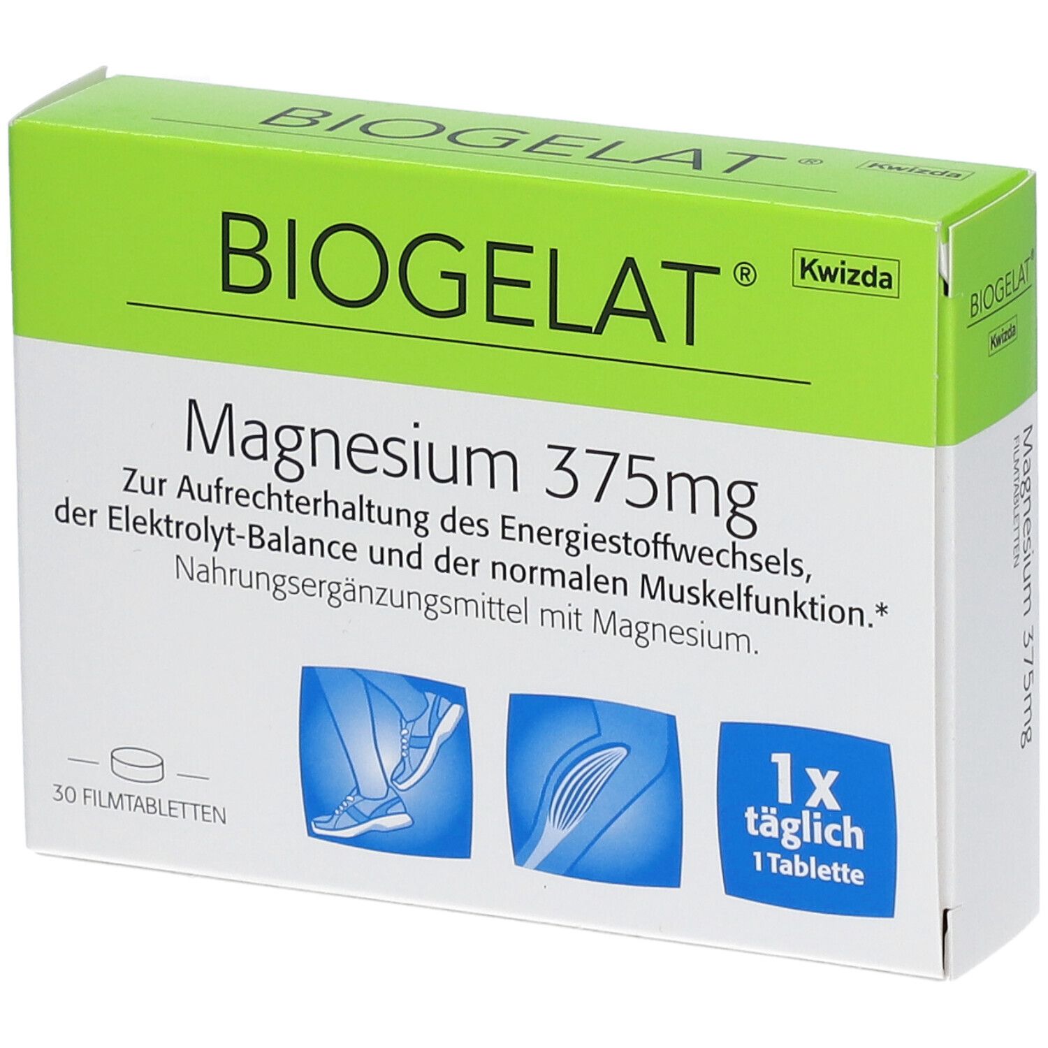 Biogelat-Magnesium Filmtabl 375Mg 30 St Filmtabletten