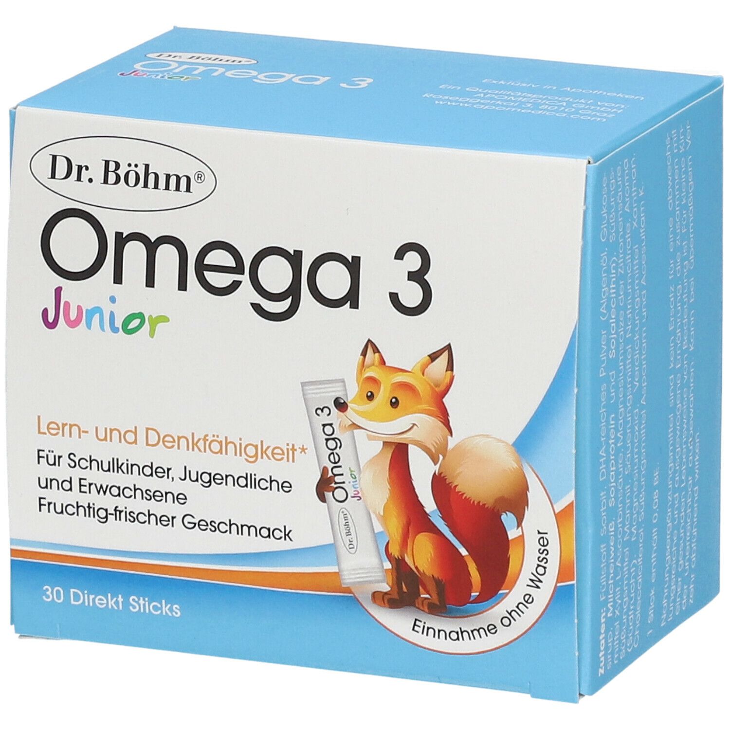 DR.BÖHM® Junior Omega 3 Direct Sticks 30 pc(s) shopapotheke.ch