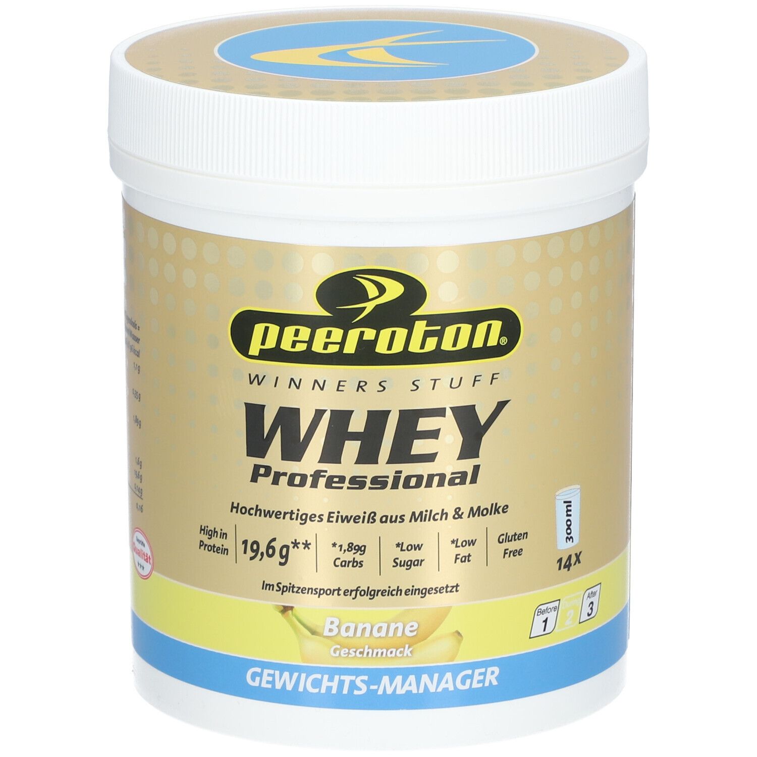 Peeroton Whey Protein Banane 350 g Pulver