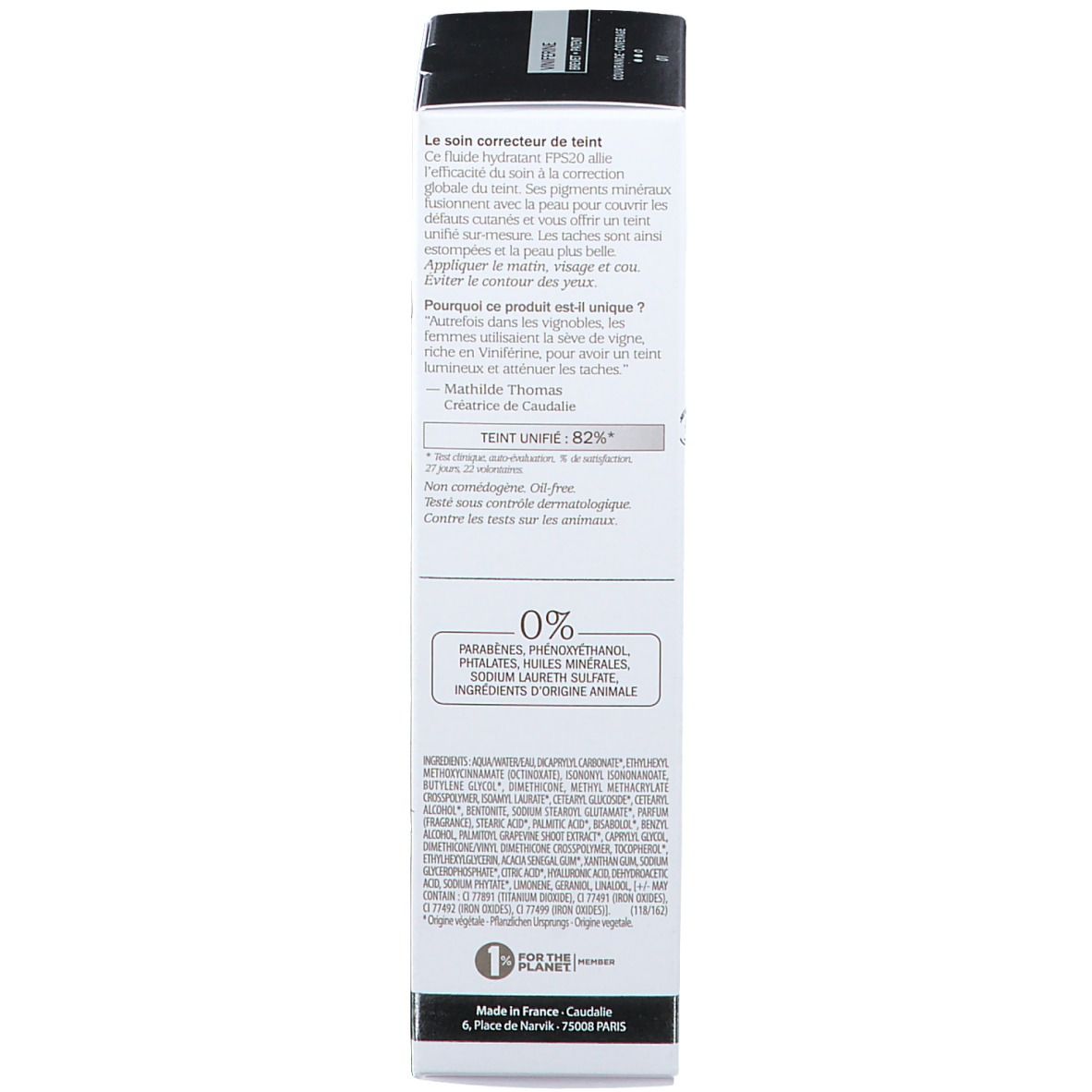 CAUDALIE getöntes Fluid für perfekte Haut Light LSF 20