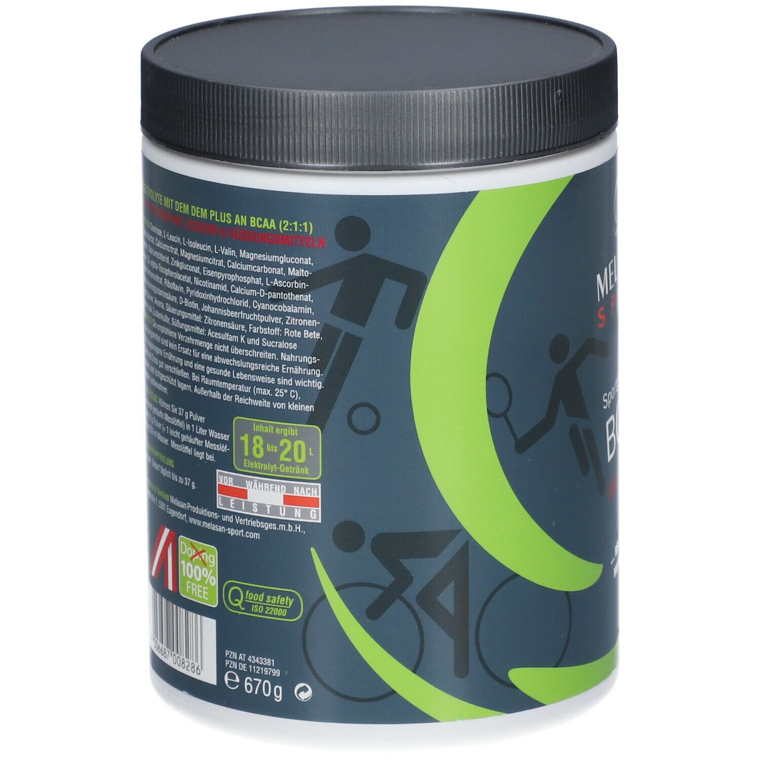 Melasan Sportg.bcaa Joh. 670 g Pulver