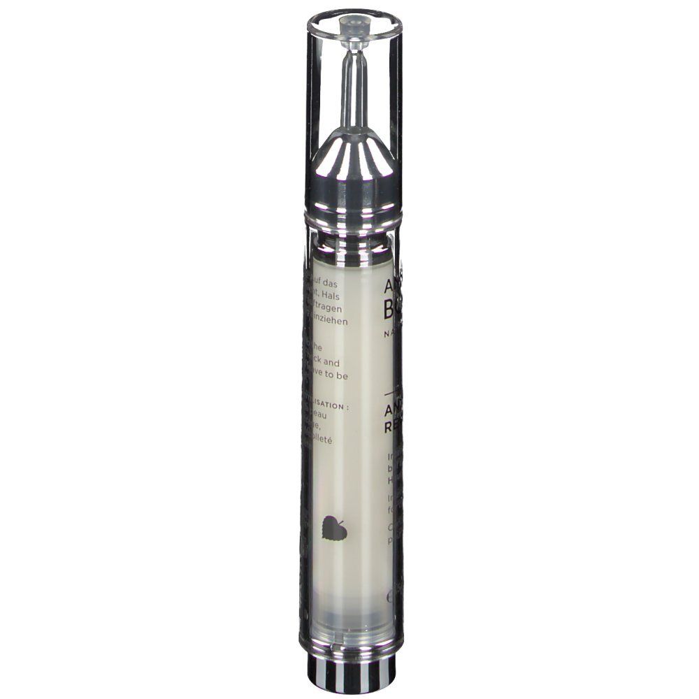 BÖRLIND Anti-Aging Revitalizer. Flakon mit Text und silberfarbenem Verschluss.