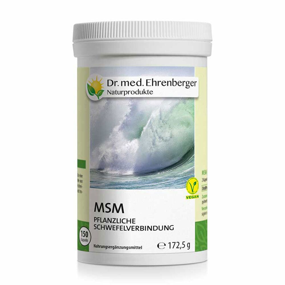 Weiße Dose mit Schraubverschluss. Aufkleber mit Text und Logo. Vegan-Siegel. Wellenmotiv.