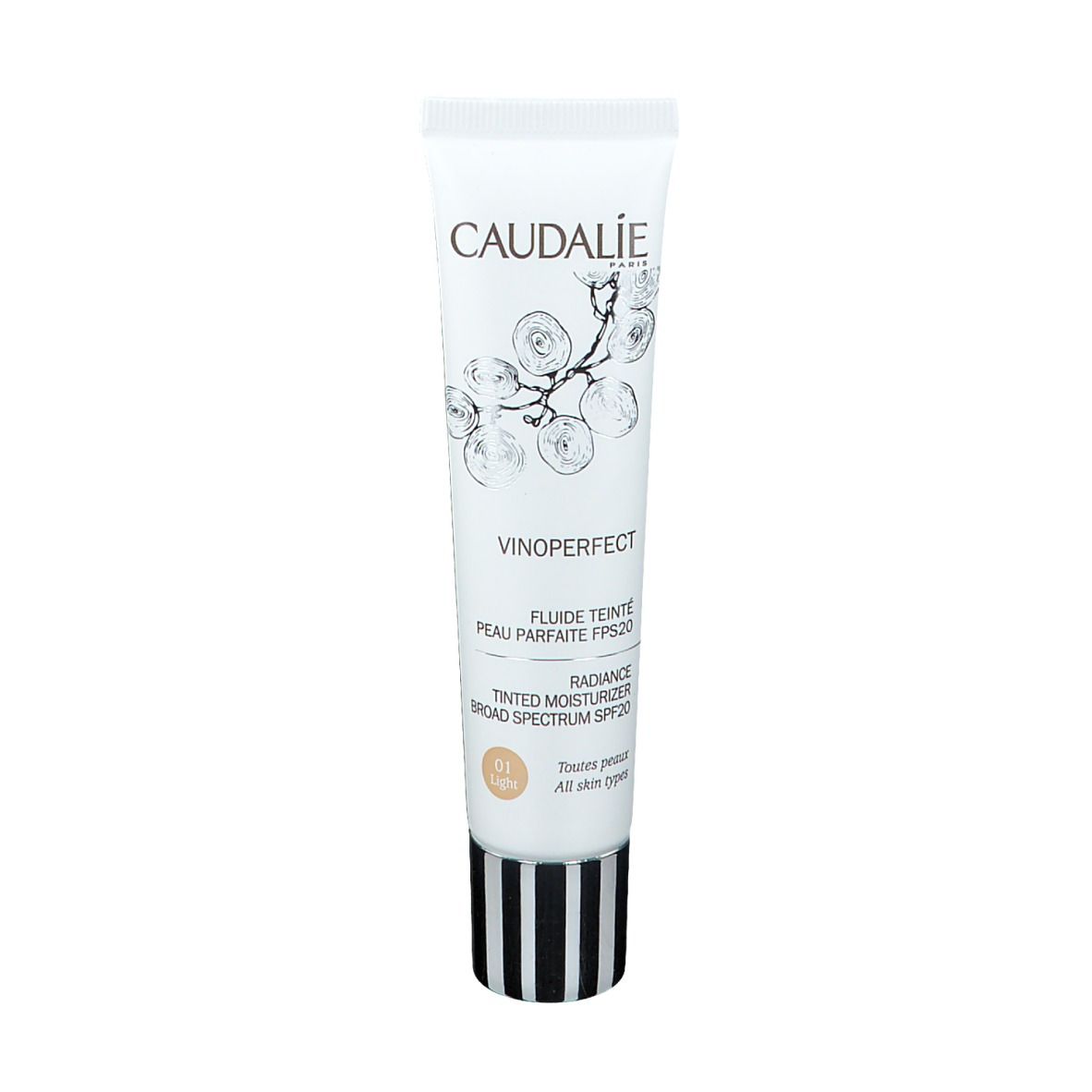 Caudalie getöntes Fluid für perfekte Haut Light LSF 20 40 ml Lotion