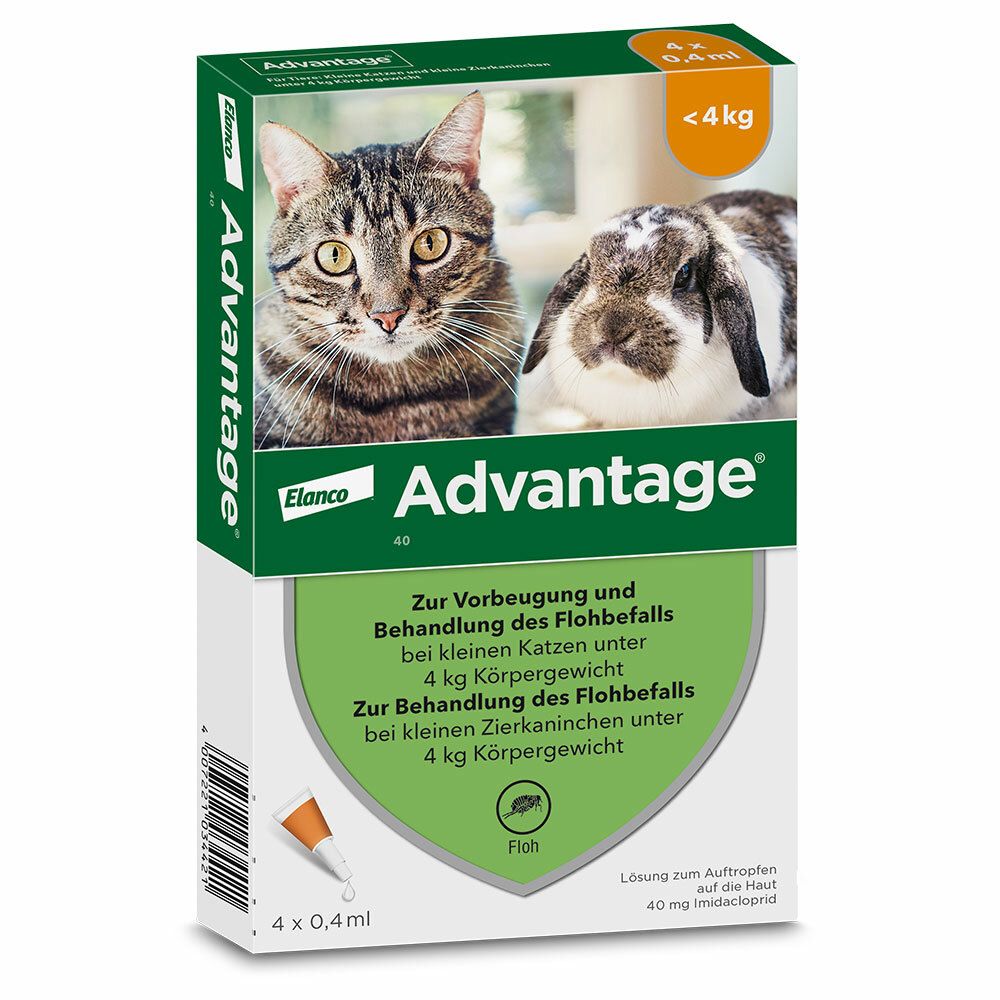 advantage® für kleine Katzen bis 4 kg