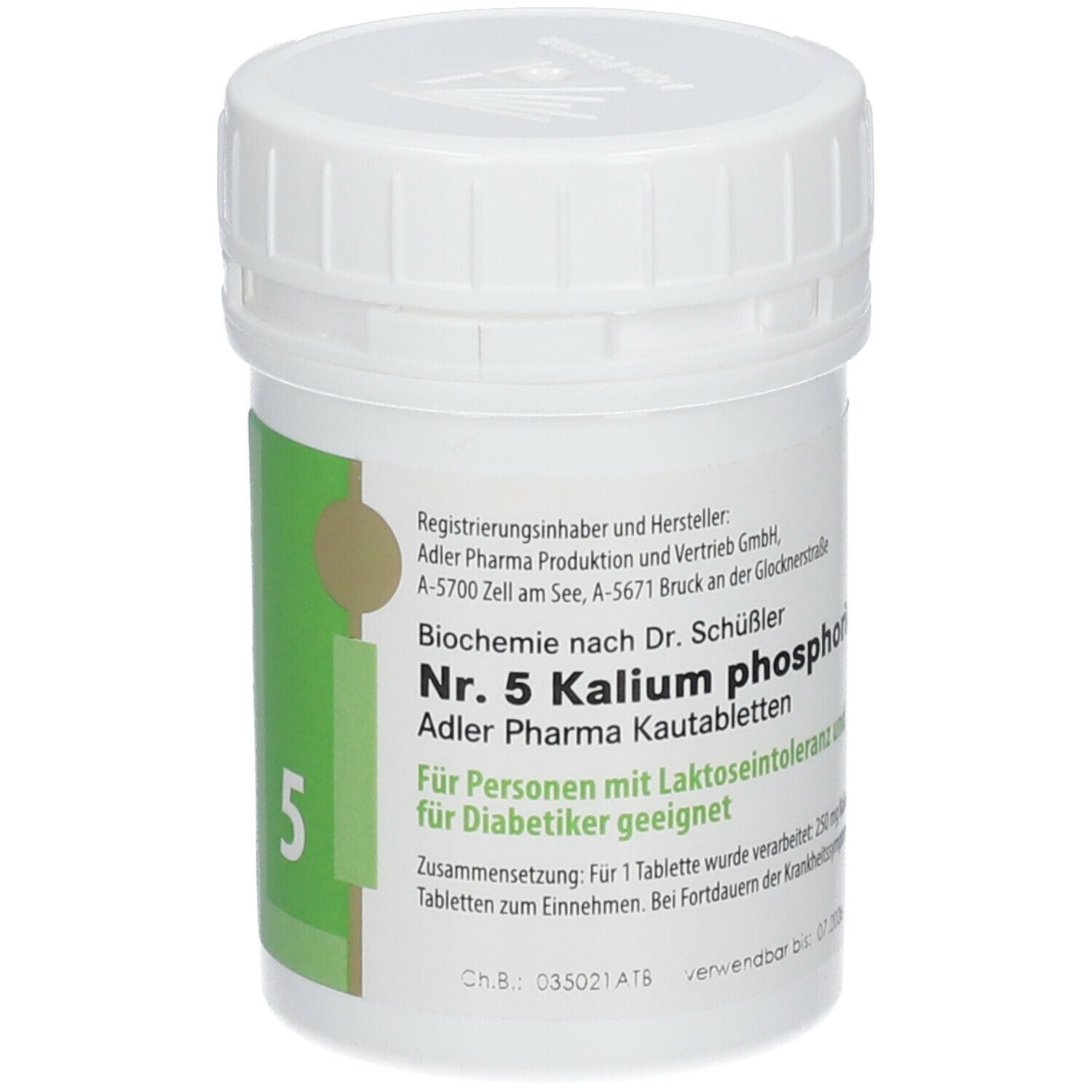 Adler Schüssler Salze Nr. 5 Kalium phosphoricum D6 Kautabletten