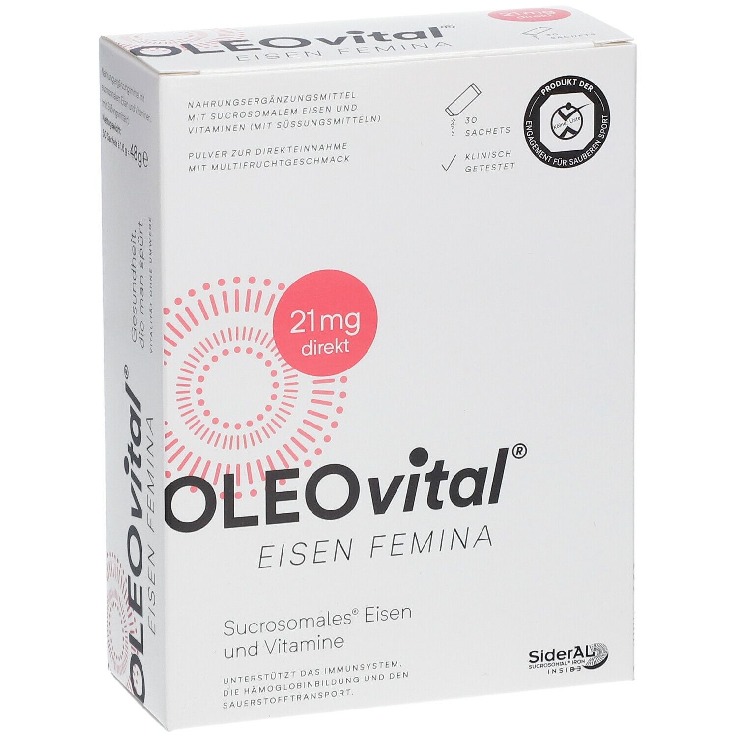 OLEOVital® Eisen Femina 30x1,6 G - Shop-apotheke.at