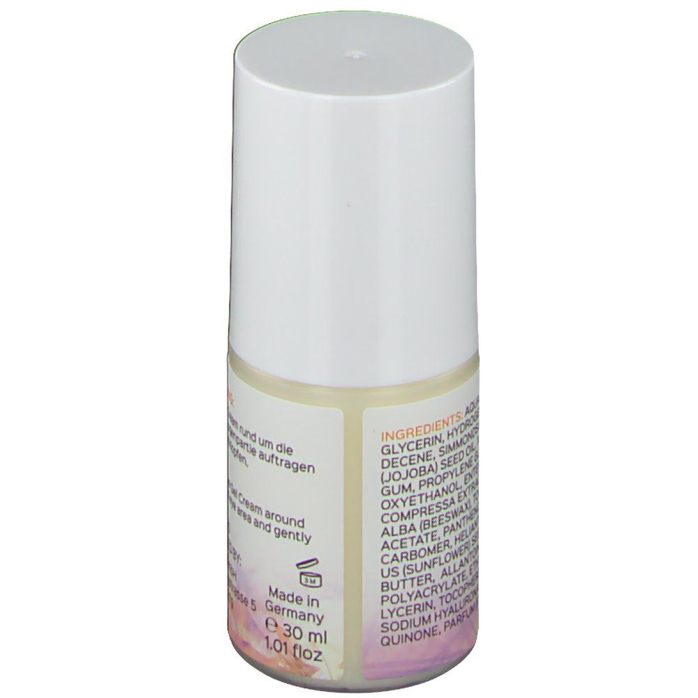 KURLAND classic Eye Gel Cream. Rückseite der Tube. Text: Ingredients. Made in Germany. 30 ml.