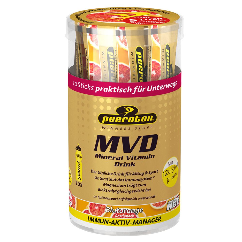 peeroton® MVD Mineral Vitamin Drink Sticks Blutorange