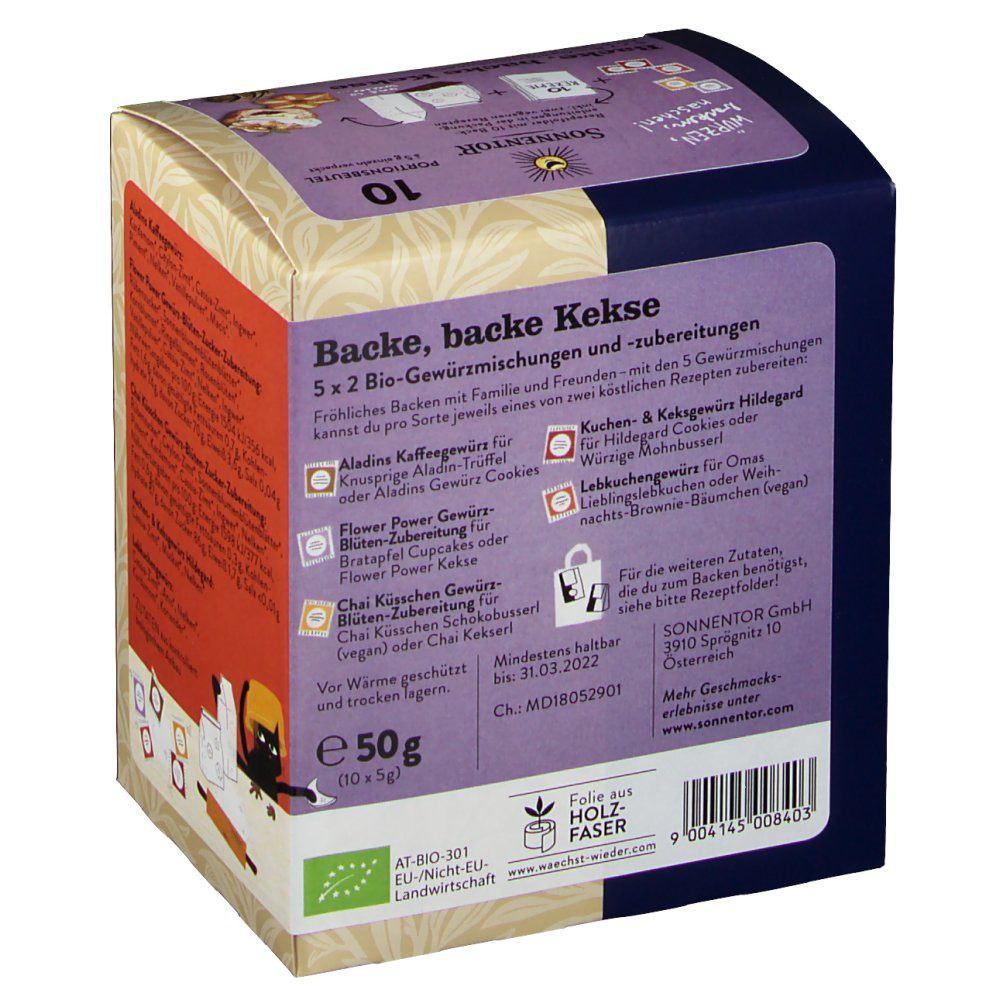 SonnentoR® Backe, backe Kekse Gewürzmischungen