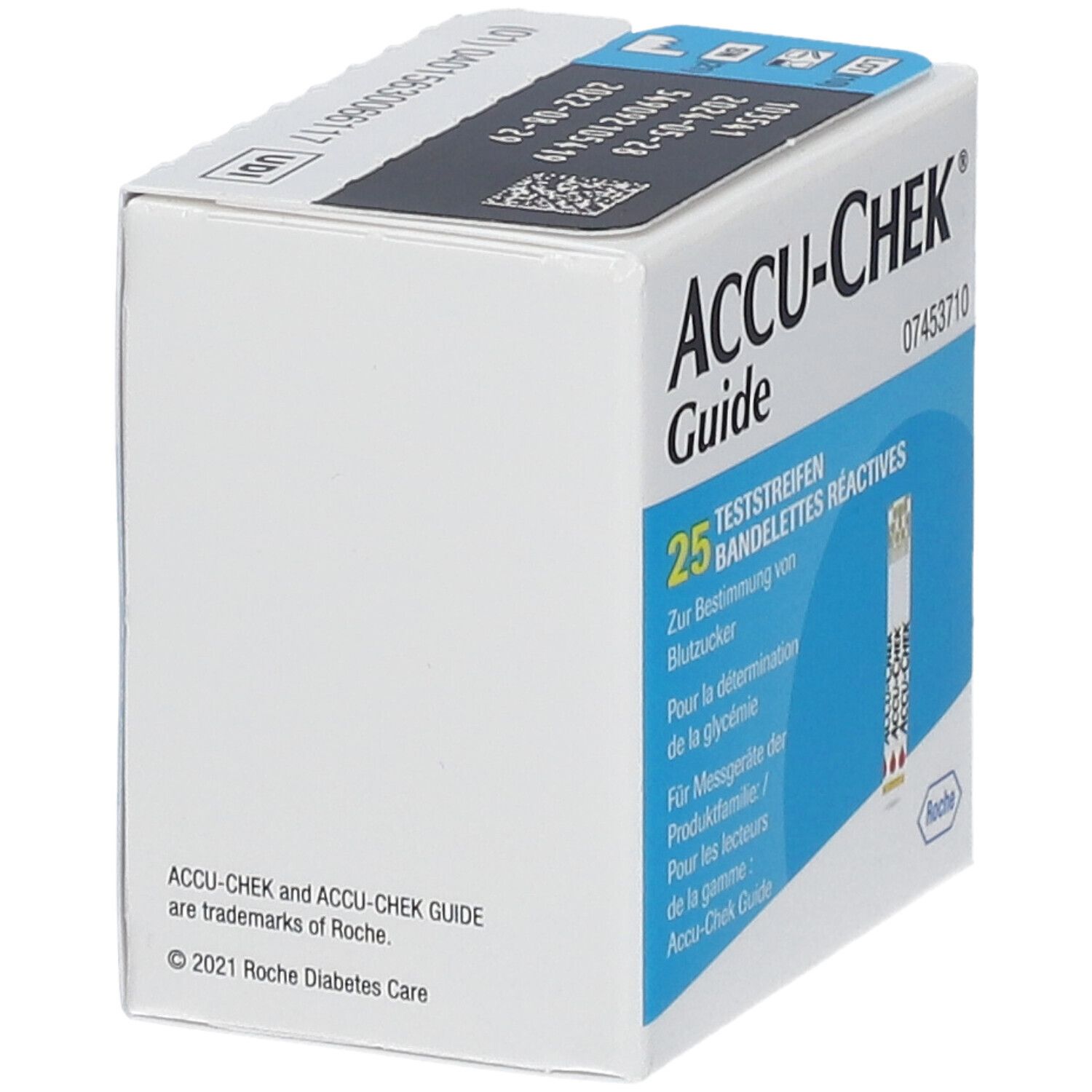 Accu-Chek Guide Teststreifen für Blutzuckermessung, 25 Stück.