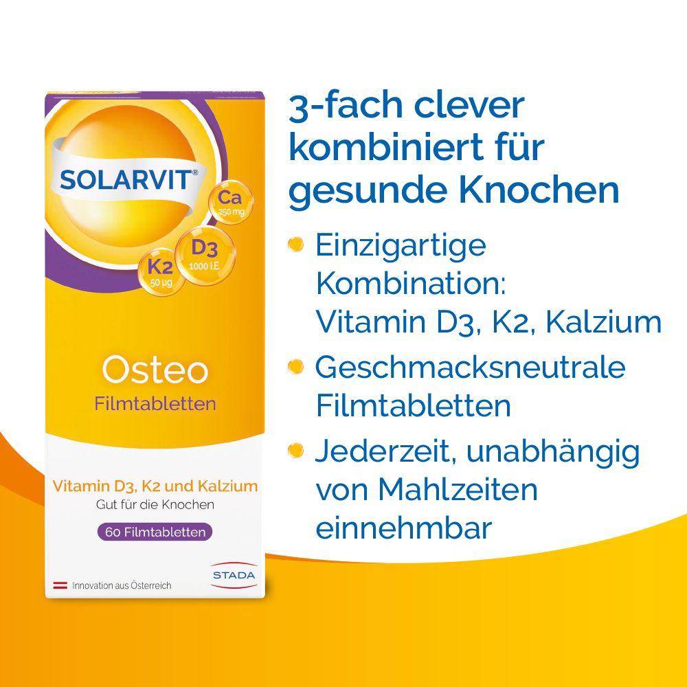 Solarvit® Osteo Tabletten D3 K2 Ca