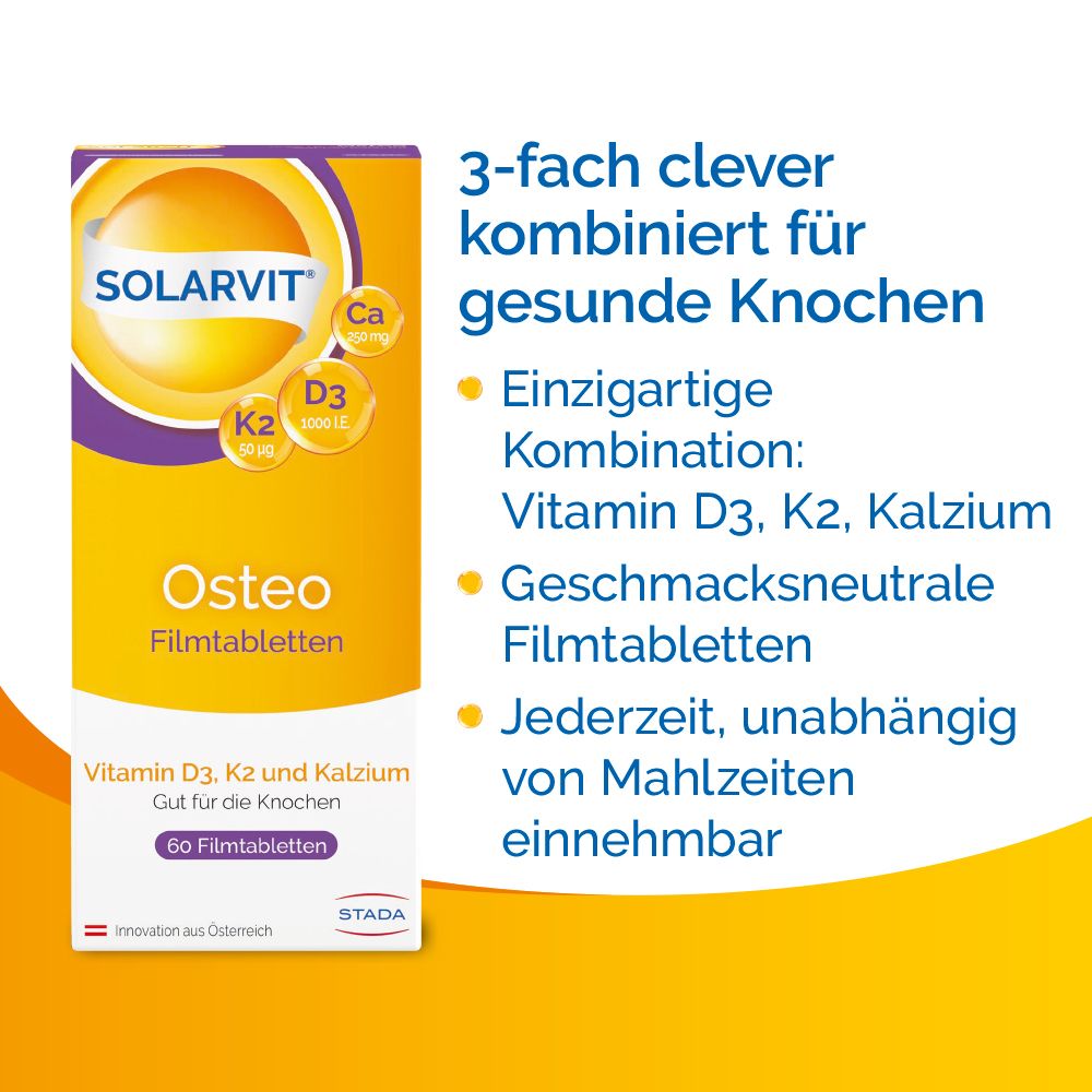 D3 Solarvit K2 Osteo Ftbl 60 St Filmtabletten