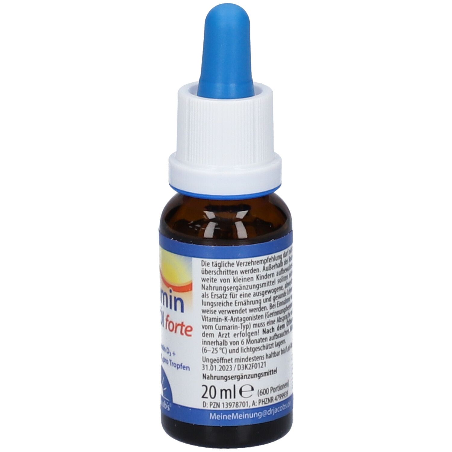 Dr. Jacobs Vitamin D3 K2 Öl forte 20 ml shopapotheke.at