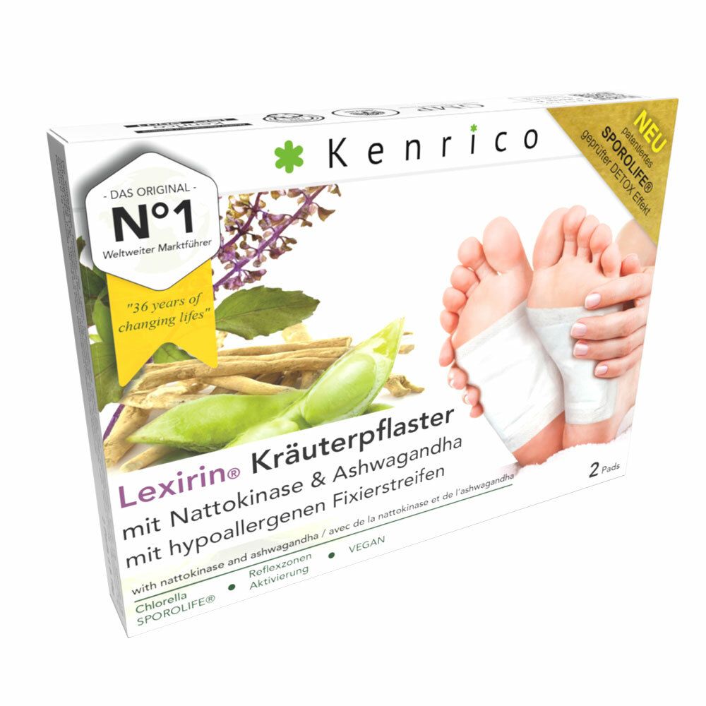 Kenrico Lexirin® Kräuterpflaster mit Nattokinase & Ashwagandha