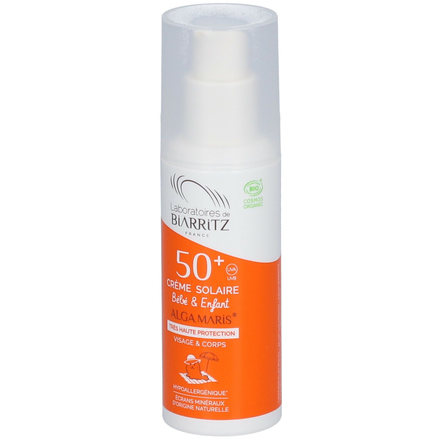 Laboratoires de BIARRITZ ALGA MARIS Bio-Sonnencreme für Kinder SPF 50+