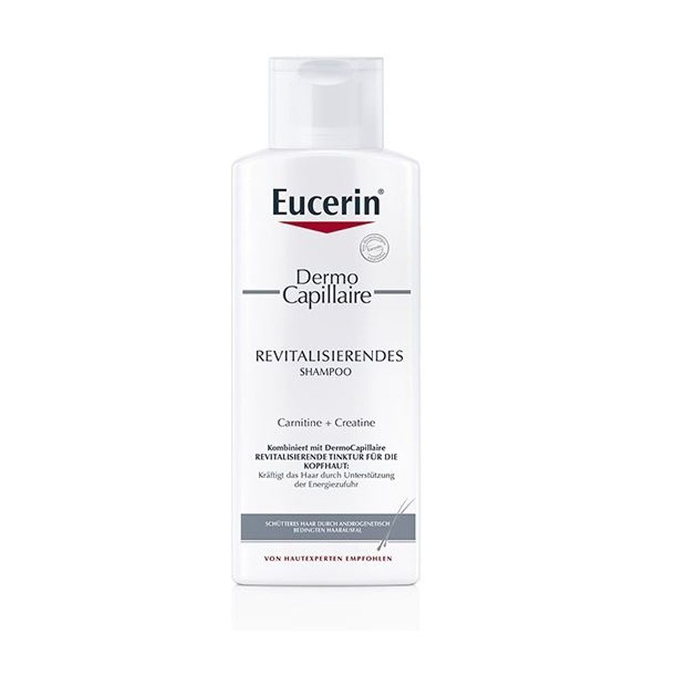 Eucerin DermoCapillaire Revitalisierendes Shampoo – bei dünner werdendem Haar und erblich bedingtem Haarausfall, stärkt die Haarwurzel mit Creatin & Carnitin