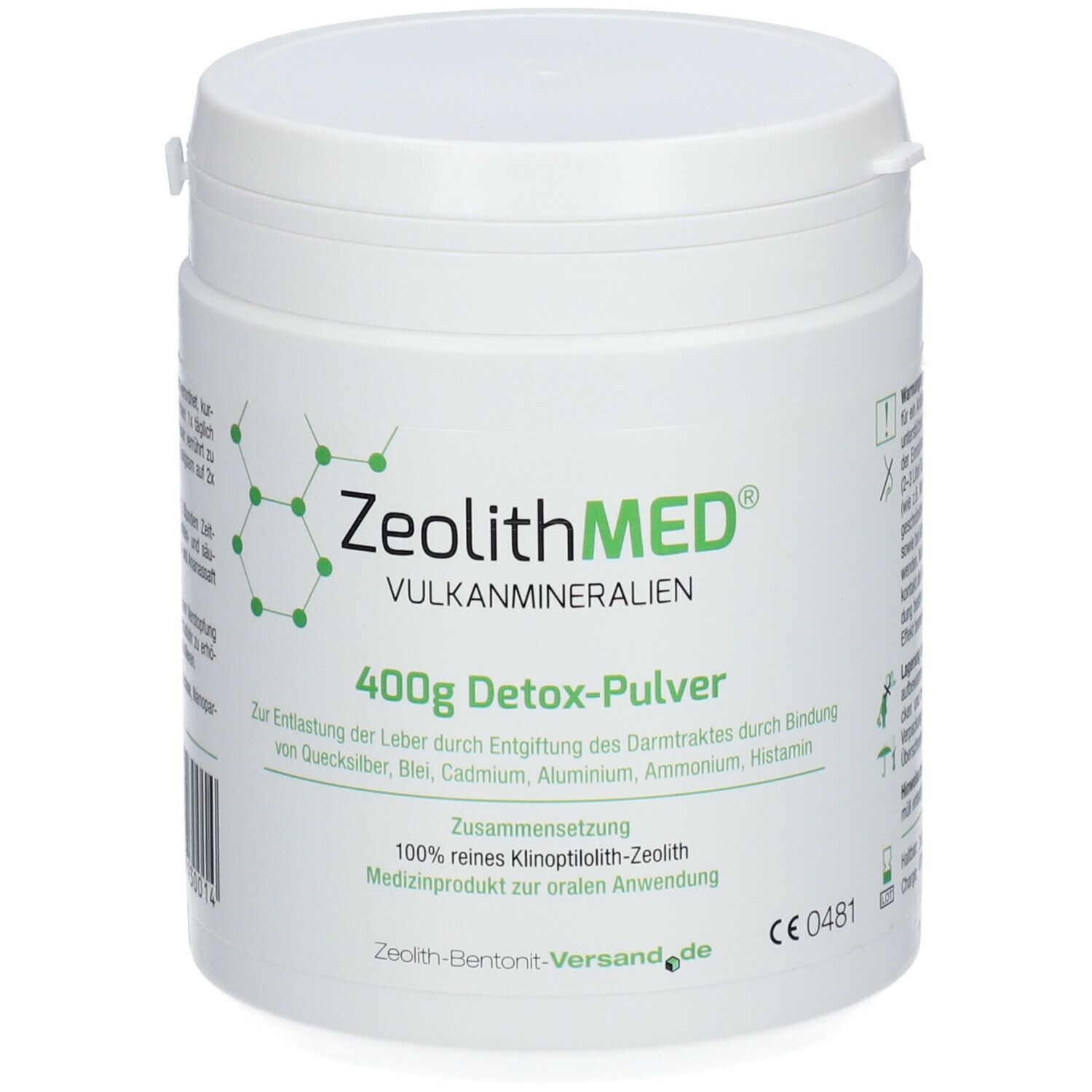 ZeolithMED® 400g Detox-Pulver