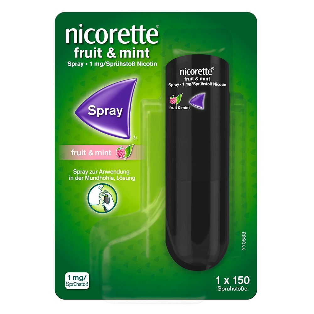 nicorette® Fruit & Mint Spray, 1mg/Sprühstoß