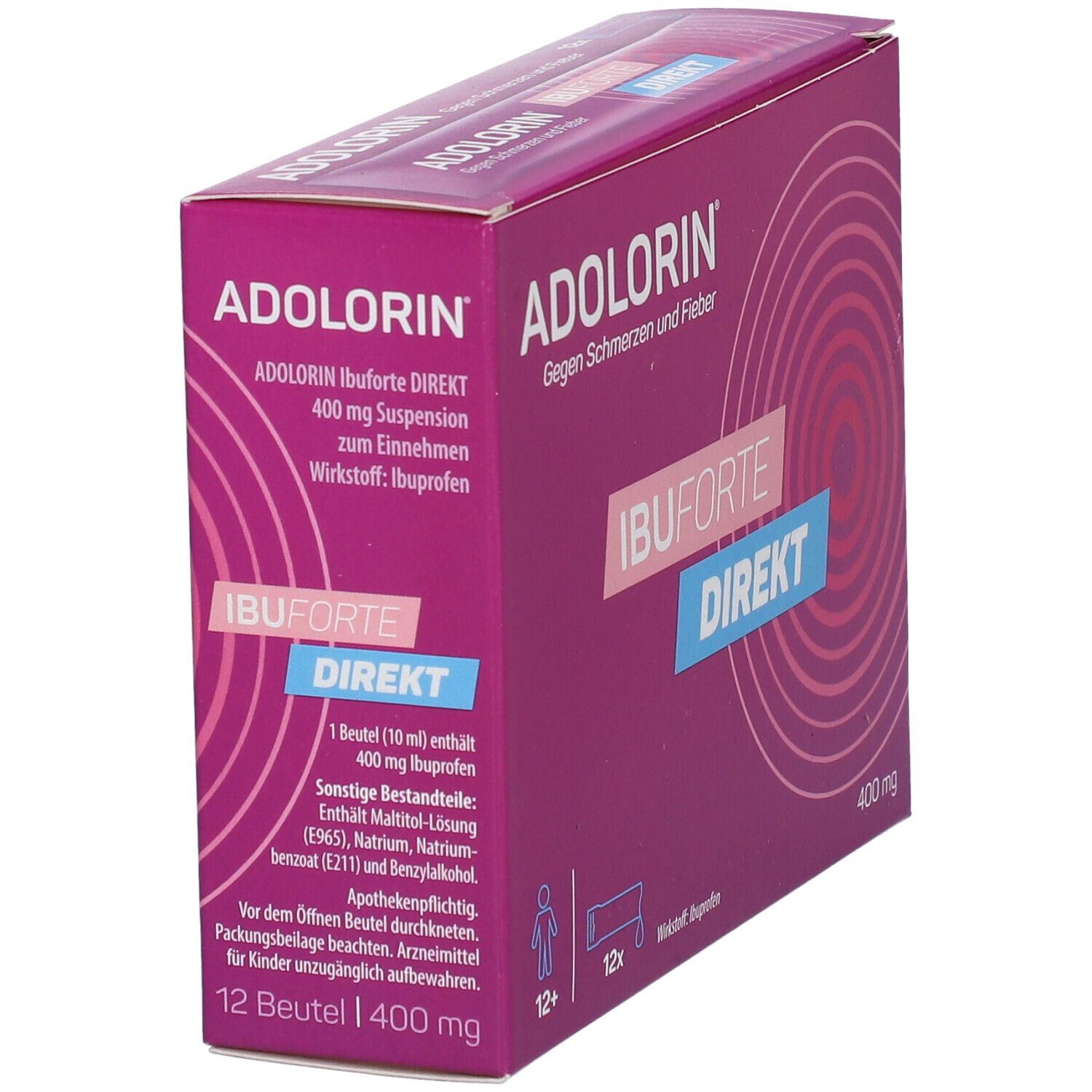 ADOLORIN® IBUFORTE DIREKT 400 mg 12 St - shop-apotheke.at