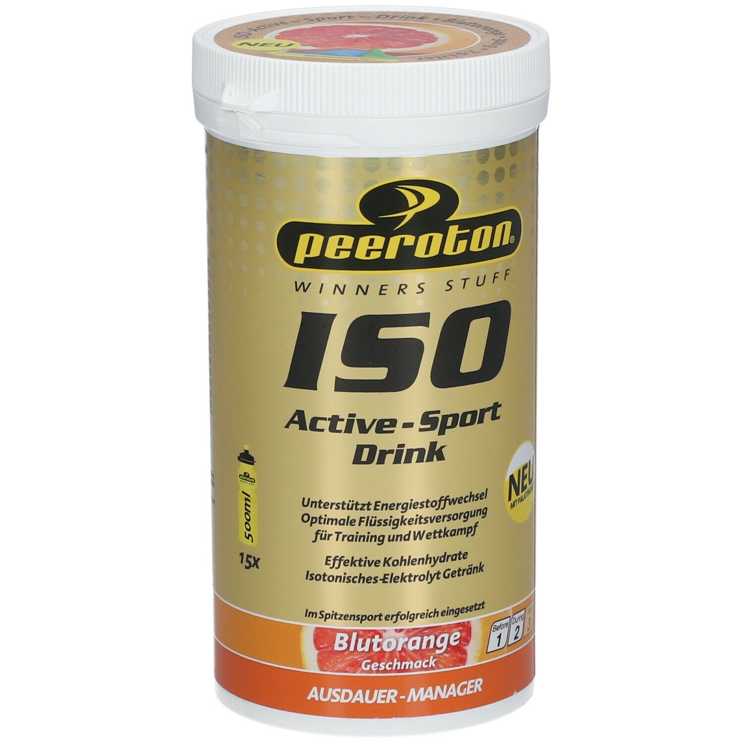 peeroton® ISO Active-Sport Drink Blutorange 300 g Pulver