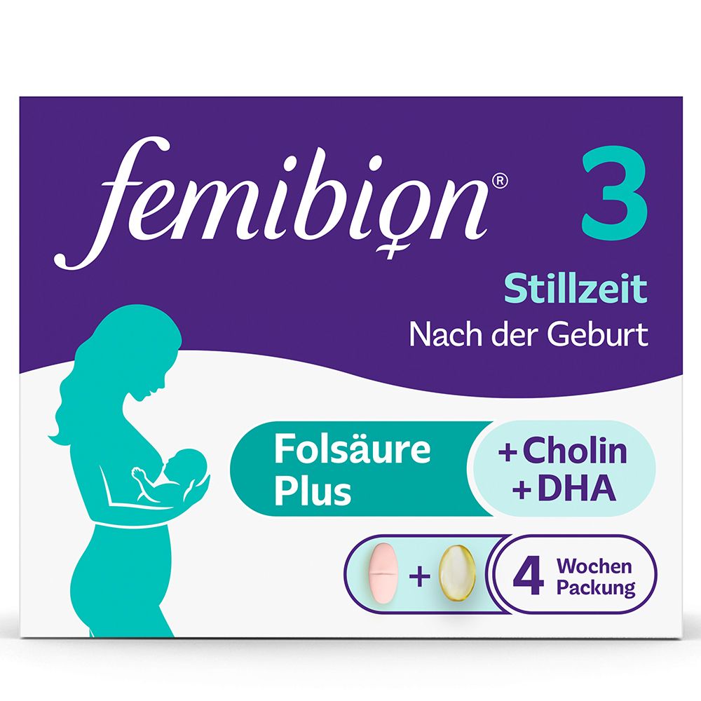 Femibion® 3 Stillzeit  - Jetzt 5 € Rabatt sichern* mit femibion5-AT