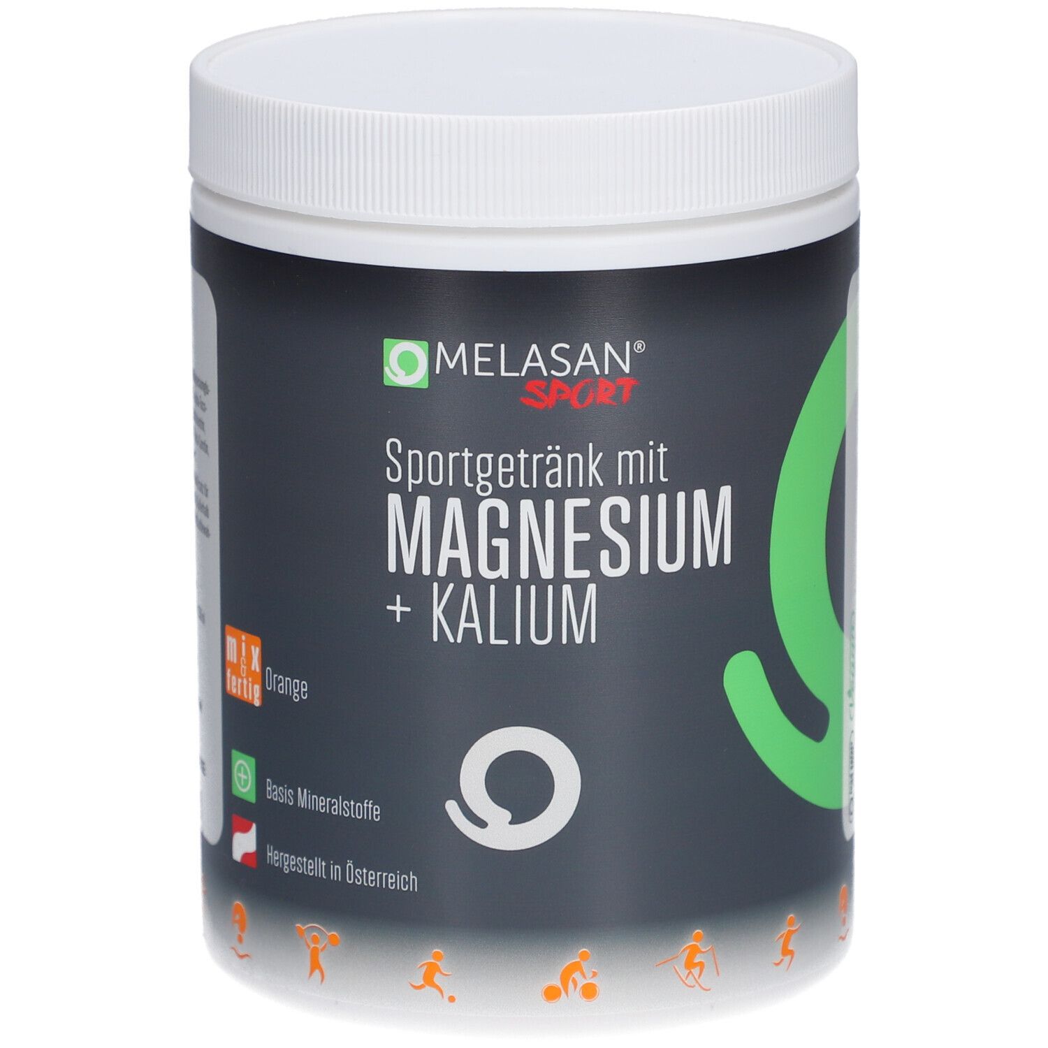 Melasan Sport® Sportgetränk mit Magnesium und Kalium Orange 610 g Pulver