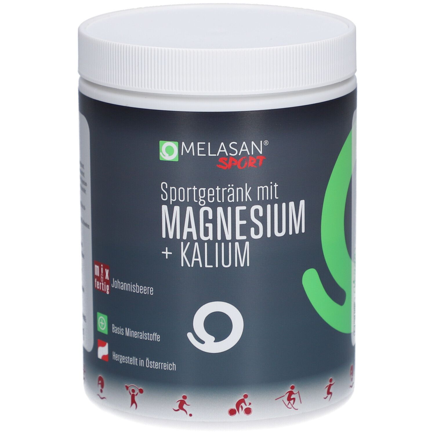 Melasan Sport® Sportgetränk mit Magnesium und Kalium Johannisbeere 610 g Pulver